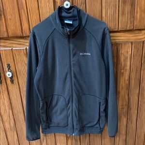 Columbia Men's fleece light weight gray jacket  Size M